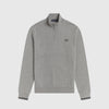 Fred Perry Half Zip Sweat Shirt - Steel Marl Front 