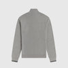 Fred Perry Half Zip Sweat Shirt - Steel Marl Back 