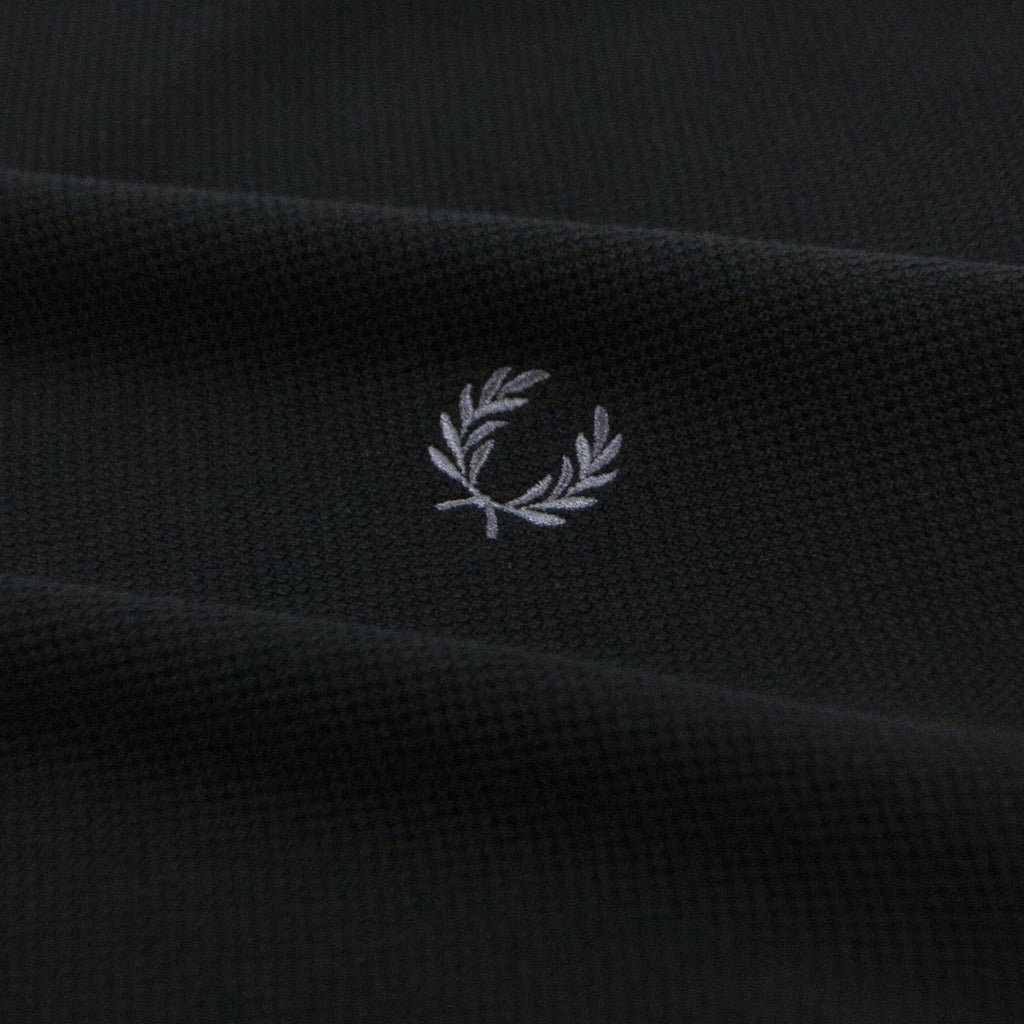  Fred Perry Space Dye Trim Jumper - Black Laurel Wreath