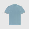 Fred Perry SS Twin Tipped Polo Shirt - Smoke Blue Back