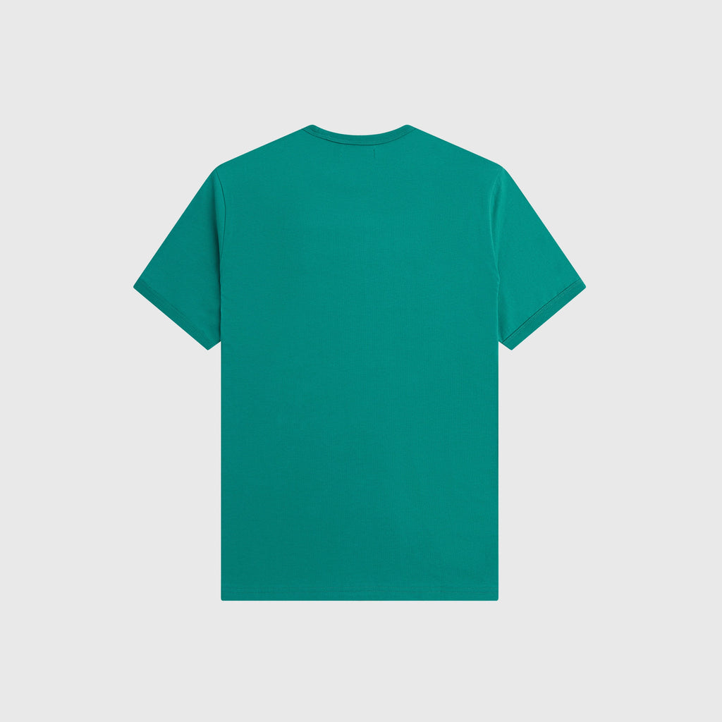 Fred Perry Ringer Tee - Deep Mint - Back
