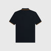 Fred Perry Twin Tipped Fred Perry Shirt - Navy / Dark Caramel - Back