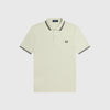 Fred Perry Twin Tipped Fred Perry Shirt - Light Oyster / Black - Front