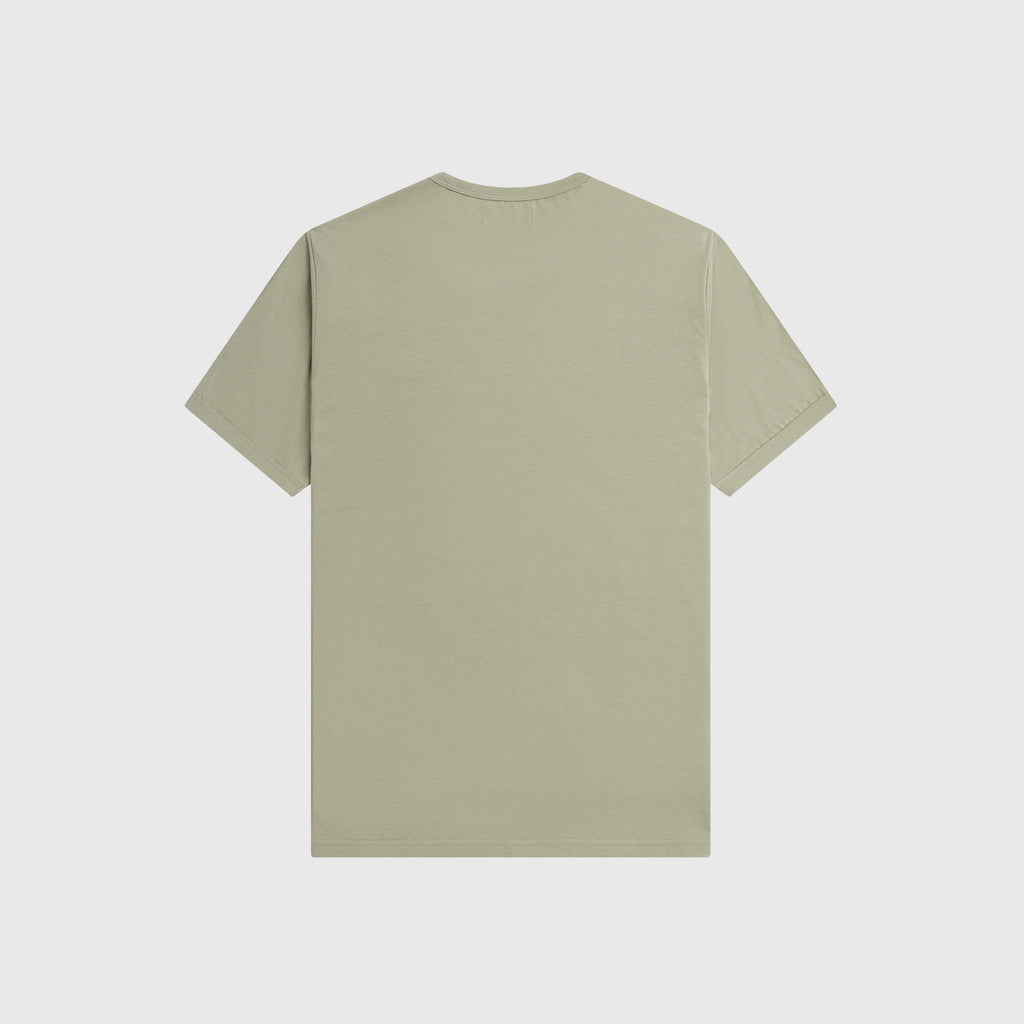 Fred Perry Ringer Tee - Seagrass - Back