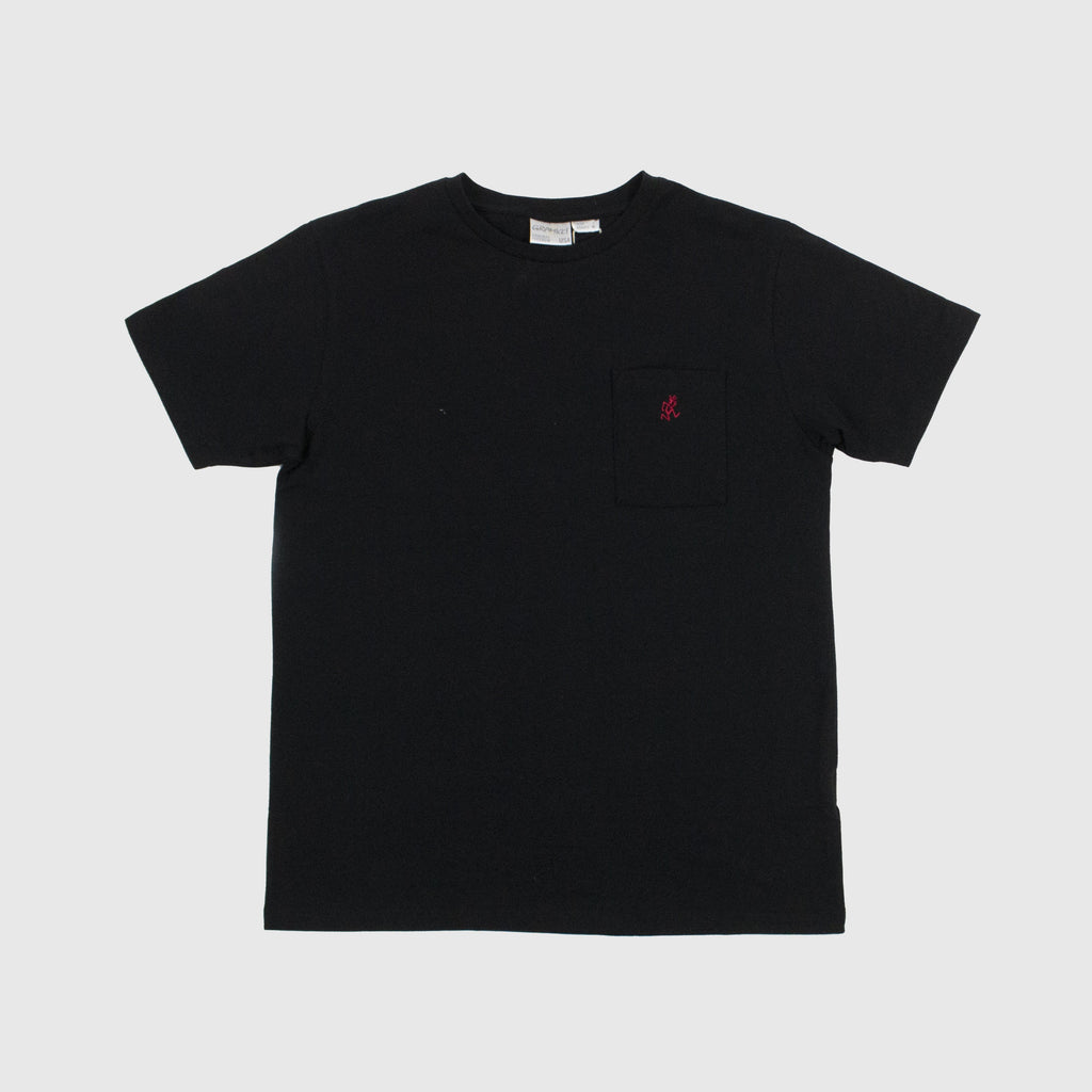 Gramicci SS One Point Tee - Black Front 