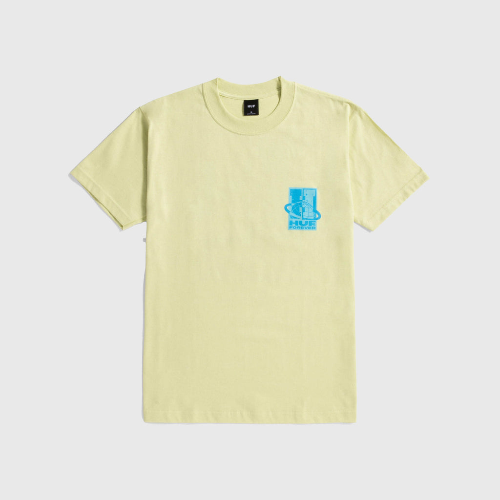 HUF Galaxywide Tee - Lime - FrontHUF Galaxywide Tee - Lime - Front