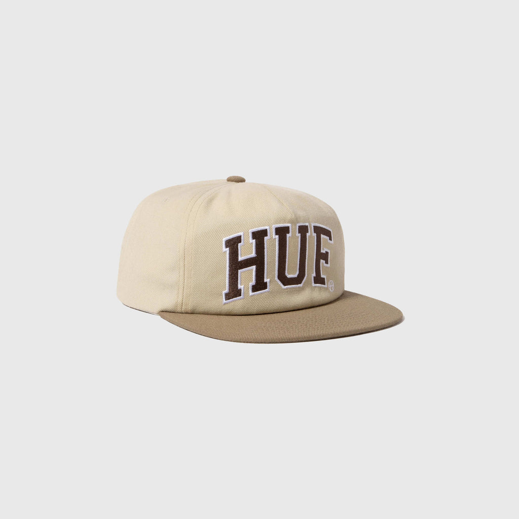 HUF Arch Logo Snapback - Cream - Front