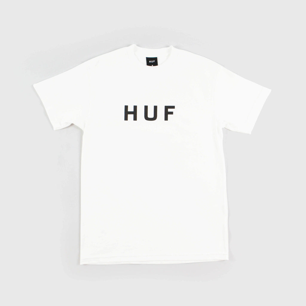 HUF SS Essentials OG Logo Tee - White front View