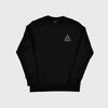 HUF Essentials TT Crew - Black Front View