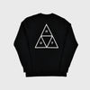 HUF Essentials TT Crew - Black Back View