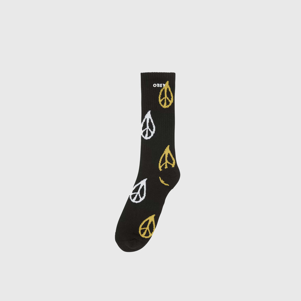 Obey Peaced Socks - Black / Multi