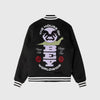 Obey Time Varsity Jacket - Black - Back