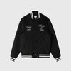 Obey Time Varsity Jacket - Black - Front