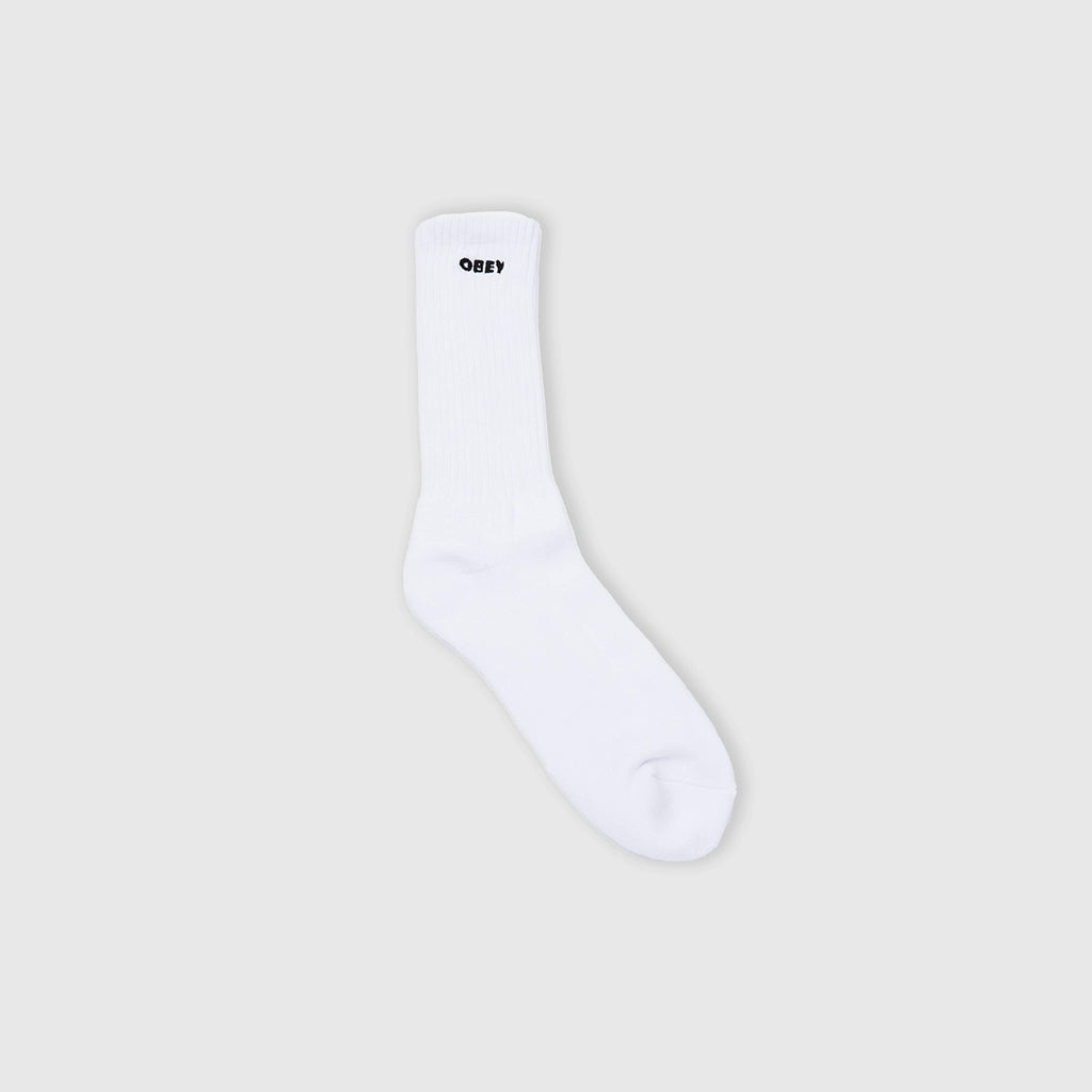 Obey Bold Socks - White
