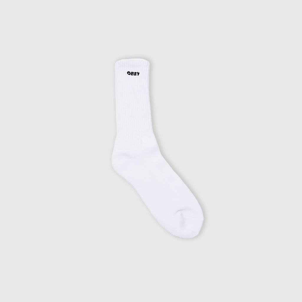 Obey Bold Socks - White