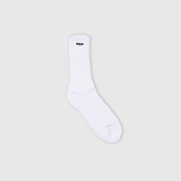 Obey Bold Socks - White