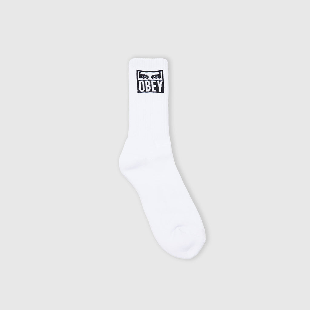 Obey Eyes Icon Socks - White