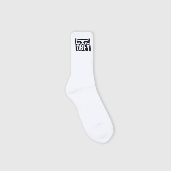 Obey Eyes Icon Socks - White