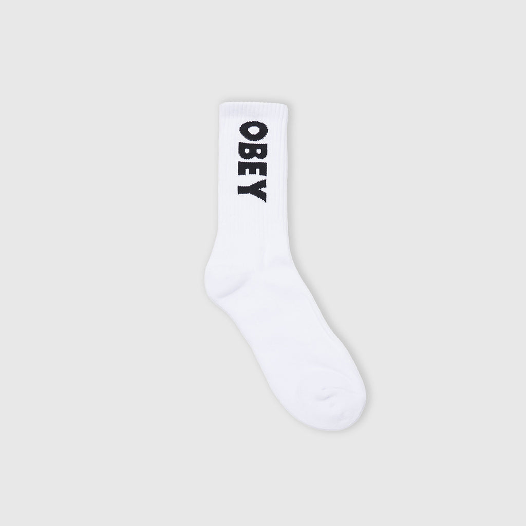 Obey Flash Socks - White