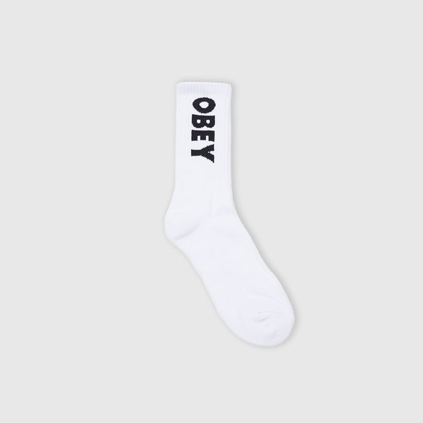 Obey Flash Socks - White