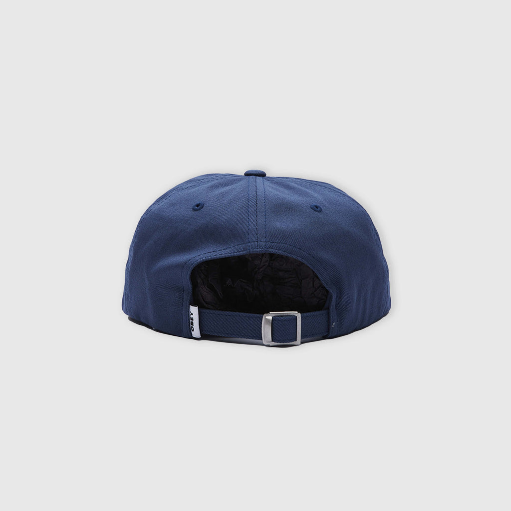 Obey Icon Face 6 Panel Strapback - Dull Blue back