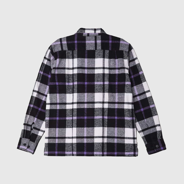 Obey LS Advert Woven Shirt - Black / Multi Back 