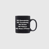 Obey Protest Mug - Black / White Text
