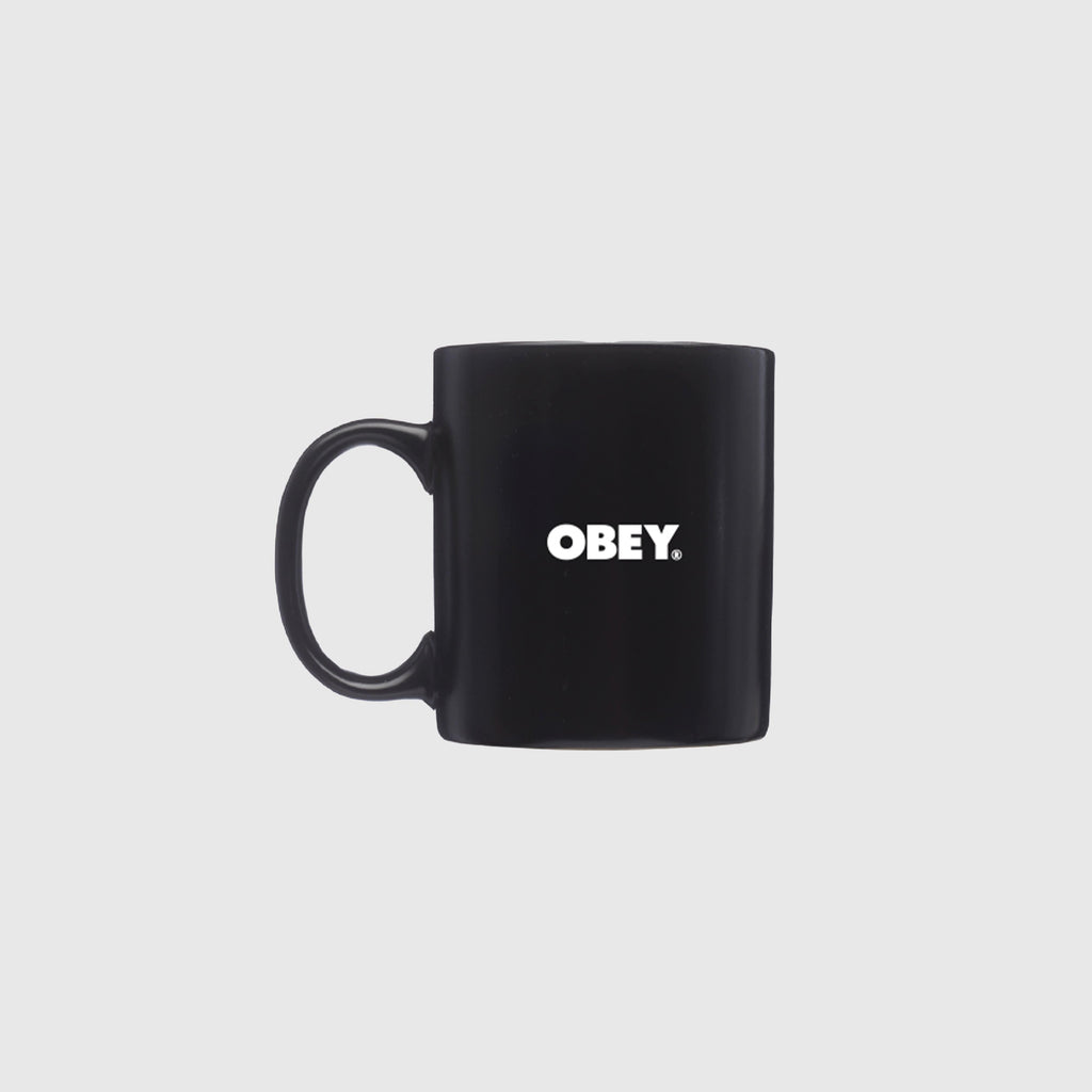 Obey Protest Mug - Black / White Logo 