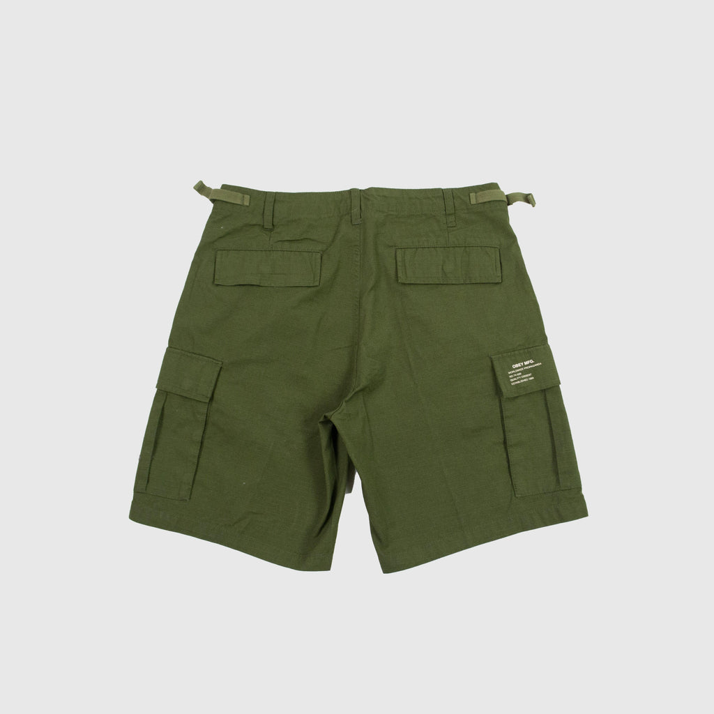 Obey Recon Cargo Shorts II - Army Back