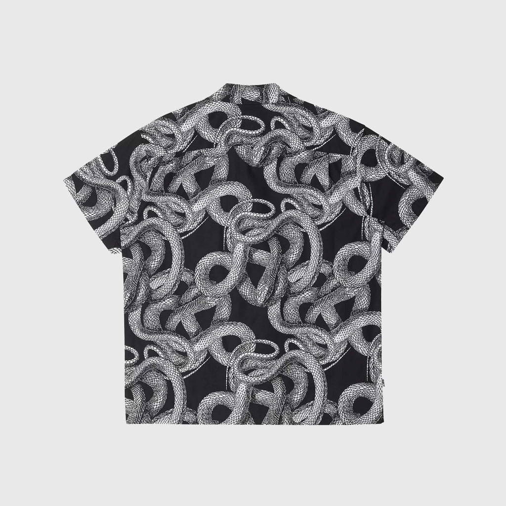 Obey SS Slither Woven Shirt - Black Back 