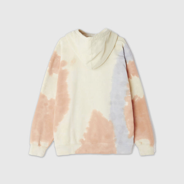 Obey Sustainable Tie Dye Fleece Hood - Pheasant / Multi Back 