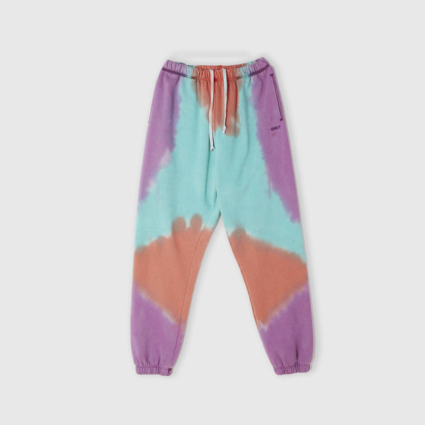 Obey Sustainable Tie Dye Sweat Pant - Purple Nitro / Multi Front