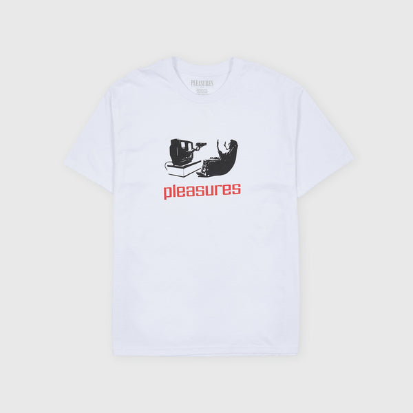 Pleasures TV Tee - White - Front