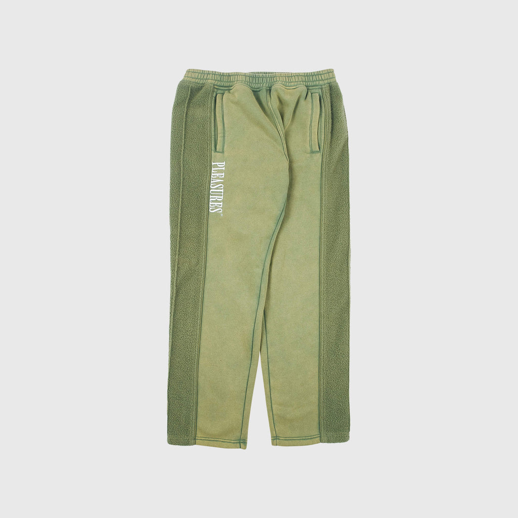 Pleasures Tapeworm Washed Sweatpant - Green - Front