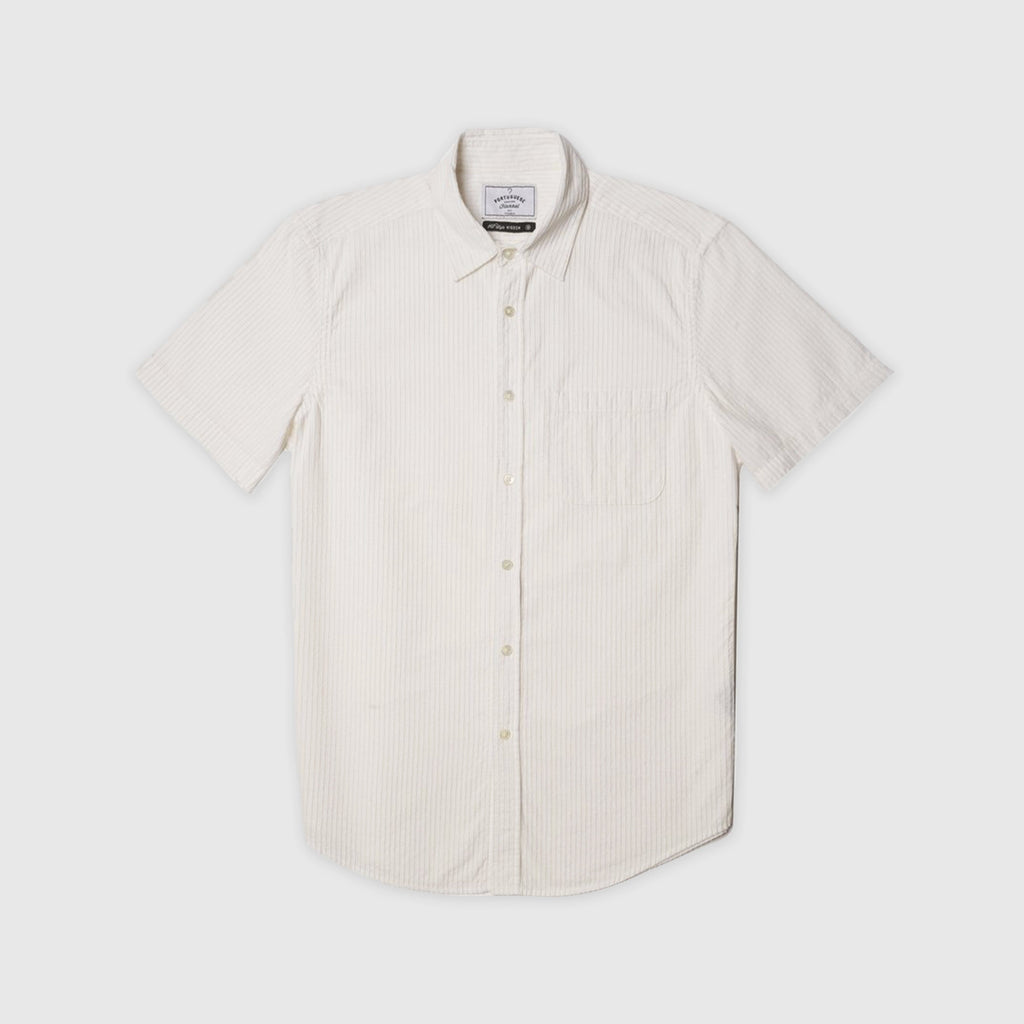 Portuguese Flannel SS Couture Shirt - Off White Front