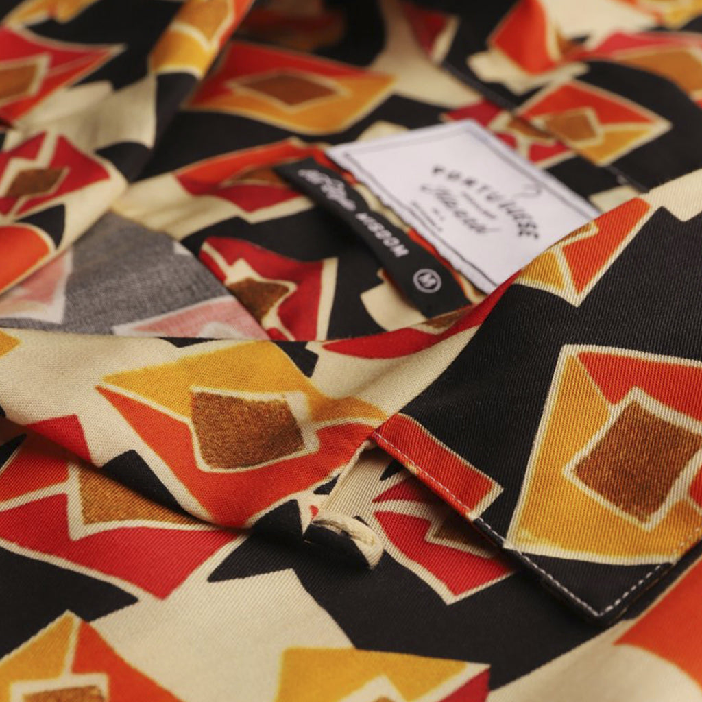 Portuguese Flannel SS Cubismo Shirt - Multi Collar