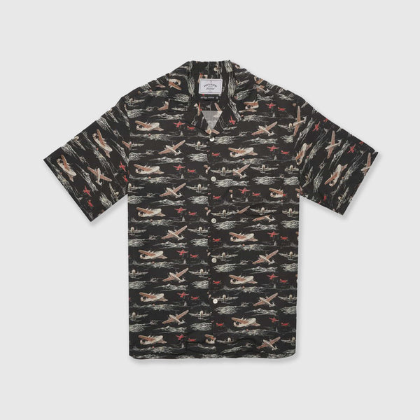 Portuguese Flannel SS Vintage Aeronautic Shirt - Multi Front