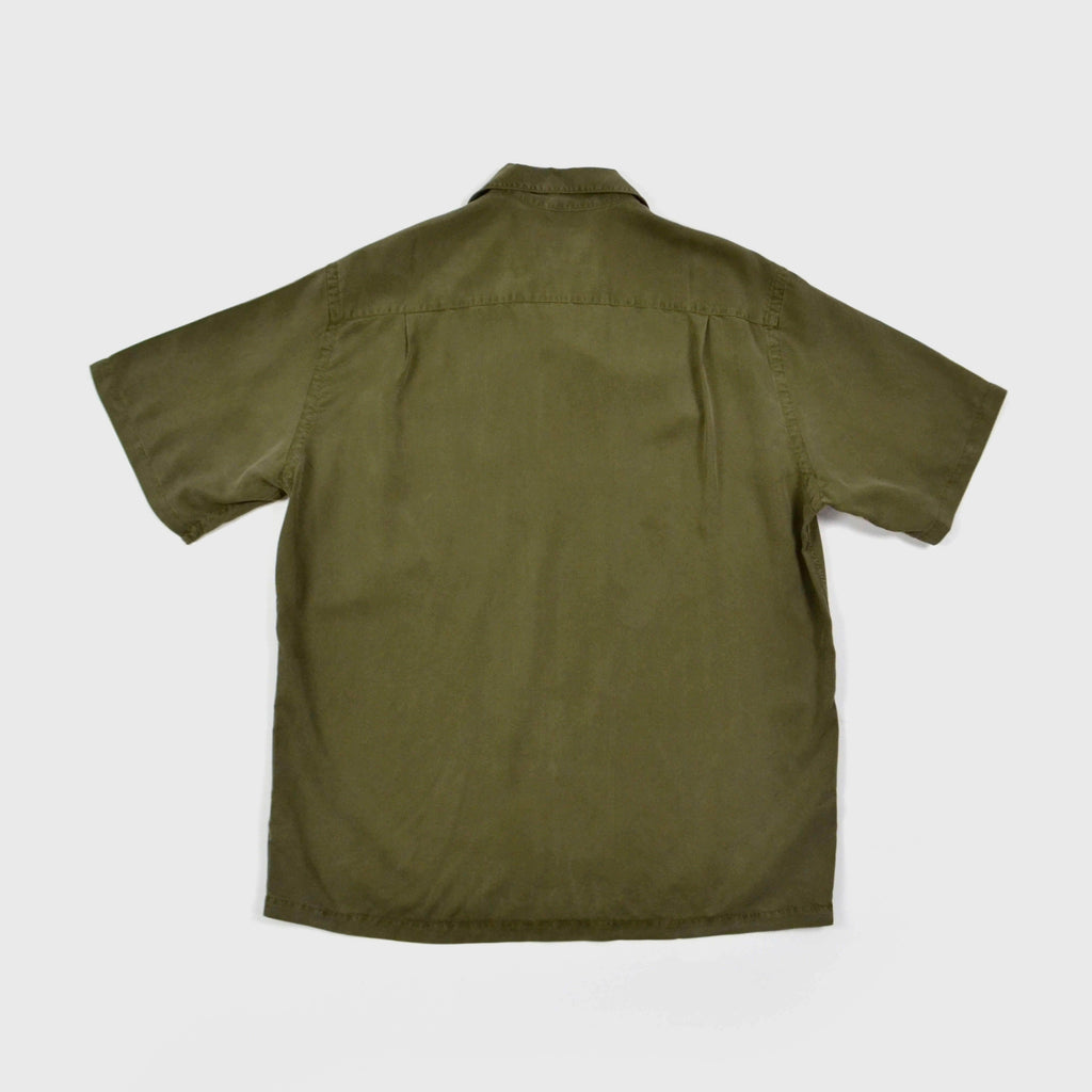 Portuguese Flannel Dogtown Shirt Olive Back