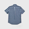 Portuguese Flannel Marseille Blue Green Shirt Back