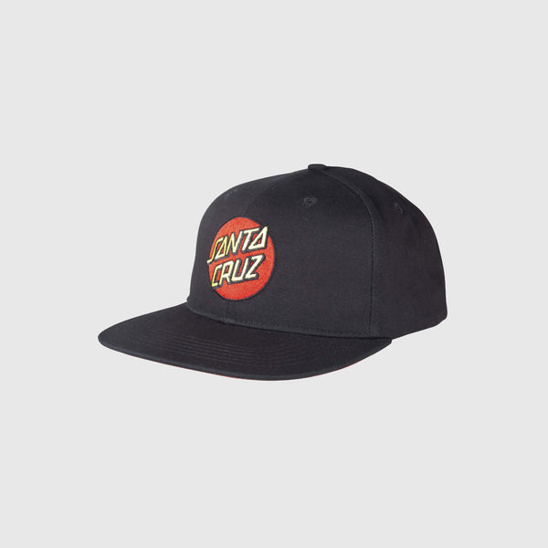 Santa Cruz Classic Dot Snapback - Black