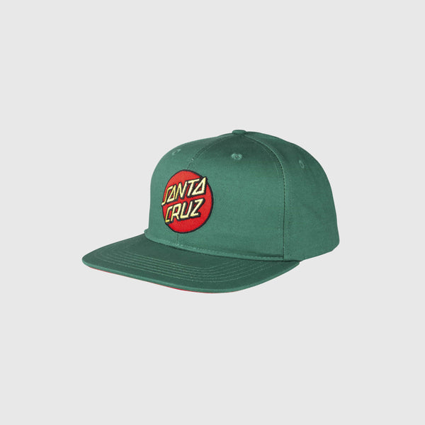 Santa Cruz Classic Dot Snapback - Evergreen