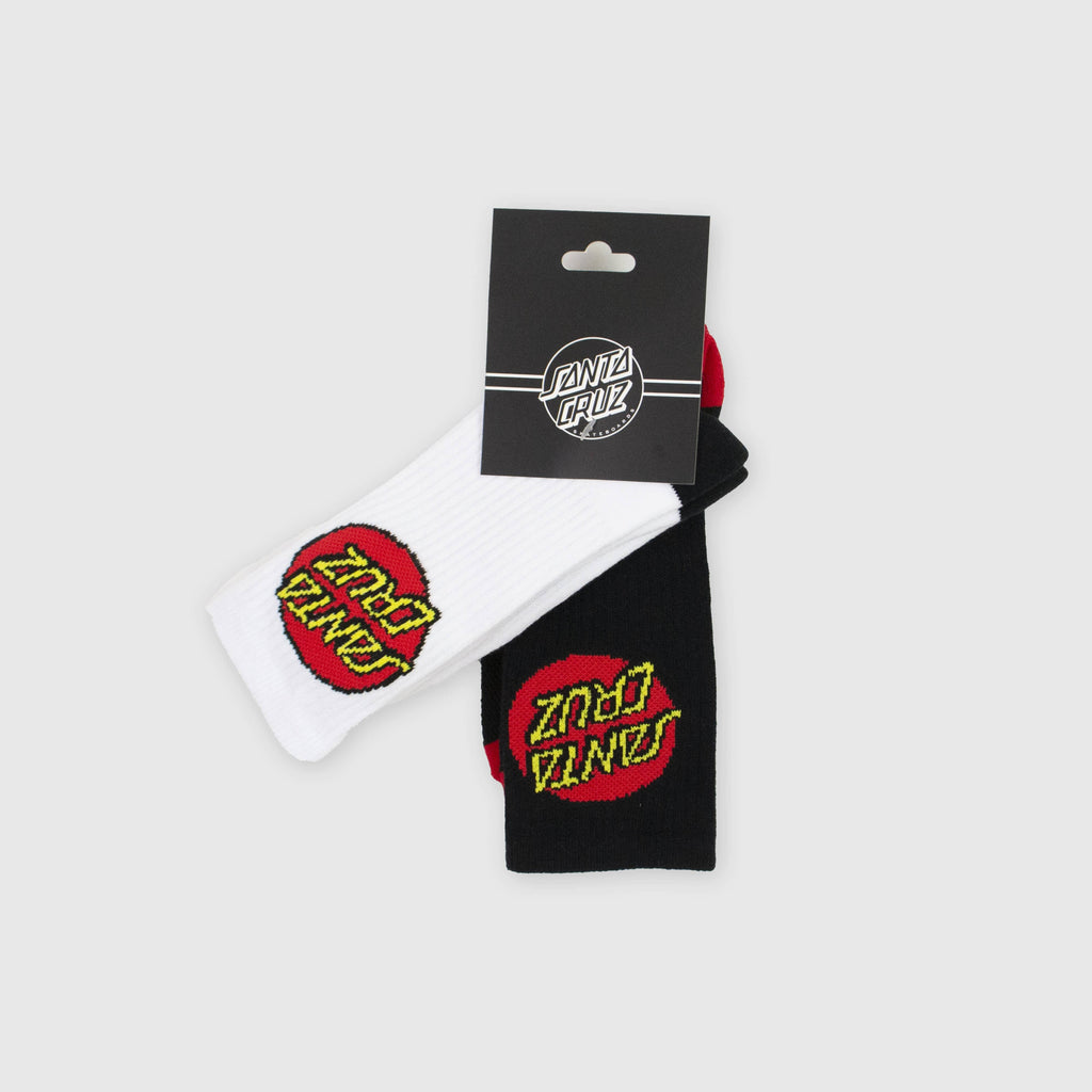 Santa Cruz Classic Dot Socks 2 Pack - Multi