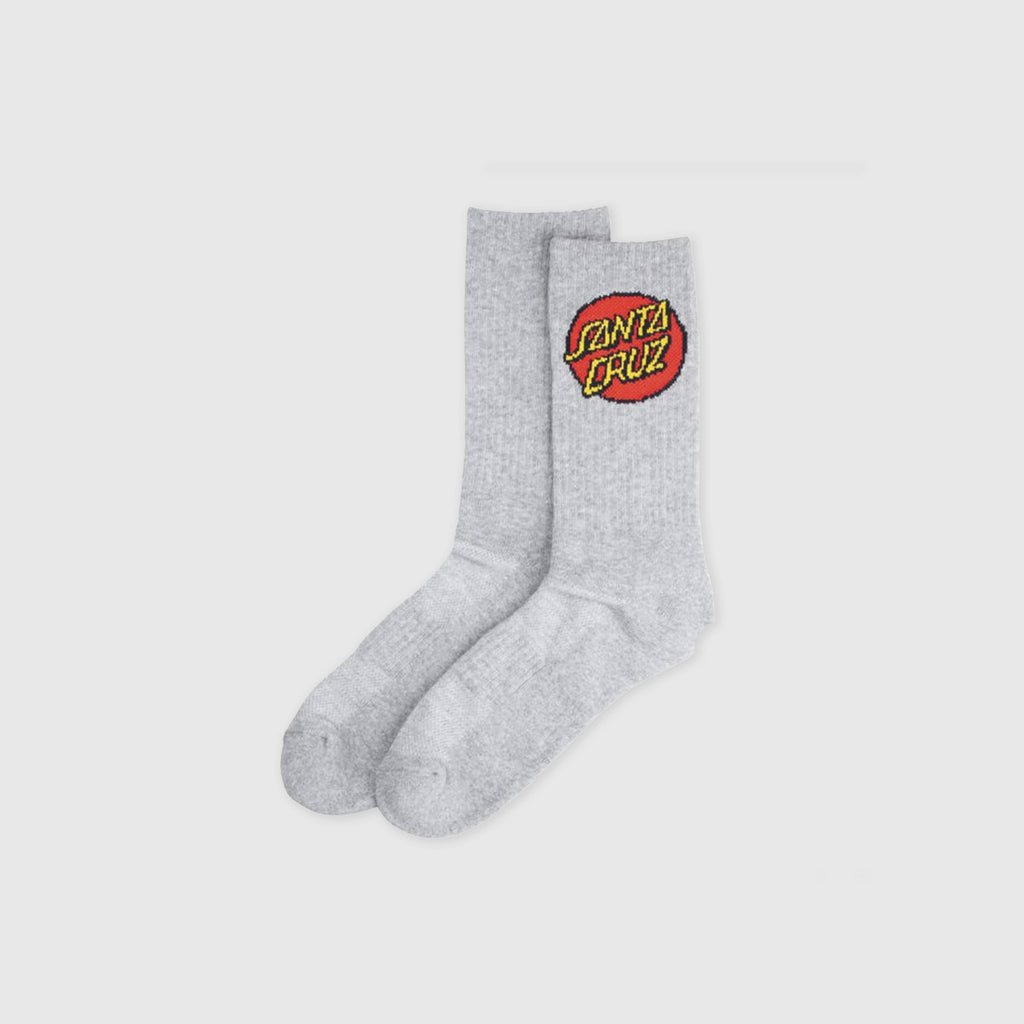 Santa Cruz Dot Socks - Heather Grey 