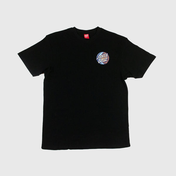 Santa Cruz SS Eclipse Dot Tee - Black Front 