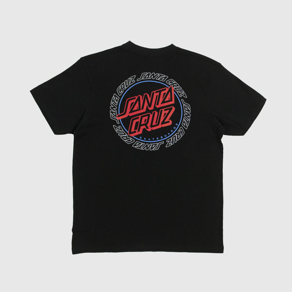 Santa Cruz SS Hollow Ring Dot Tee - Black Back