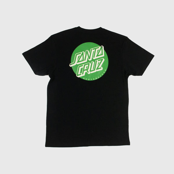 Santa Cruz SS Shadowless Dot Tee - Black Back 