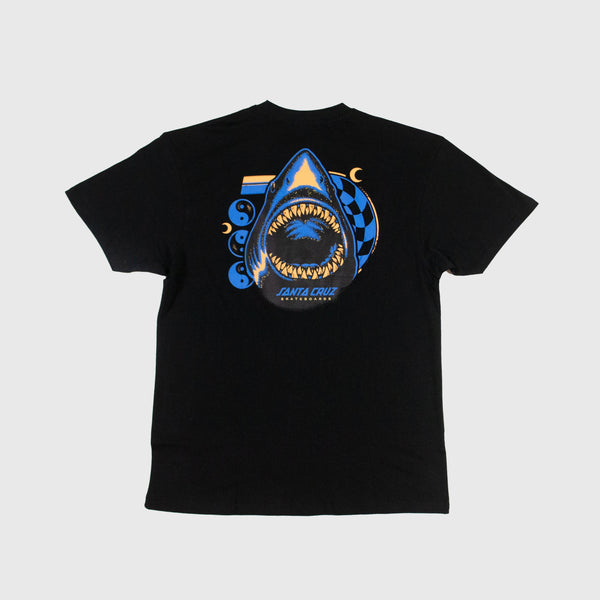 Santa Cruz SS Shark Trip Tee - Black Back 