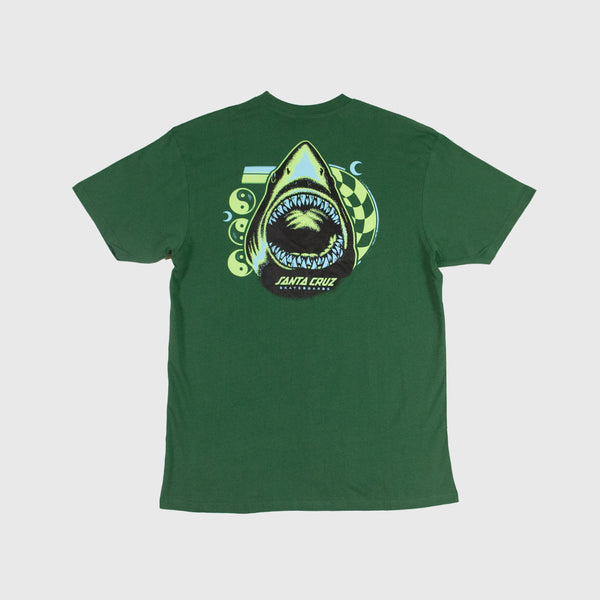 Santa Cruz SS Shark Trip Tee - Cedar Back
