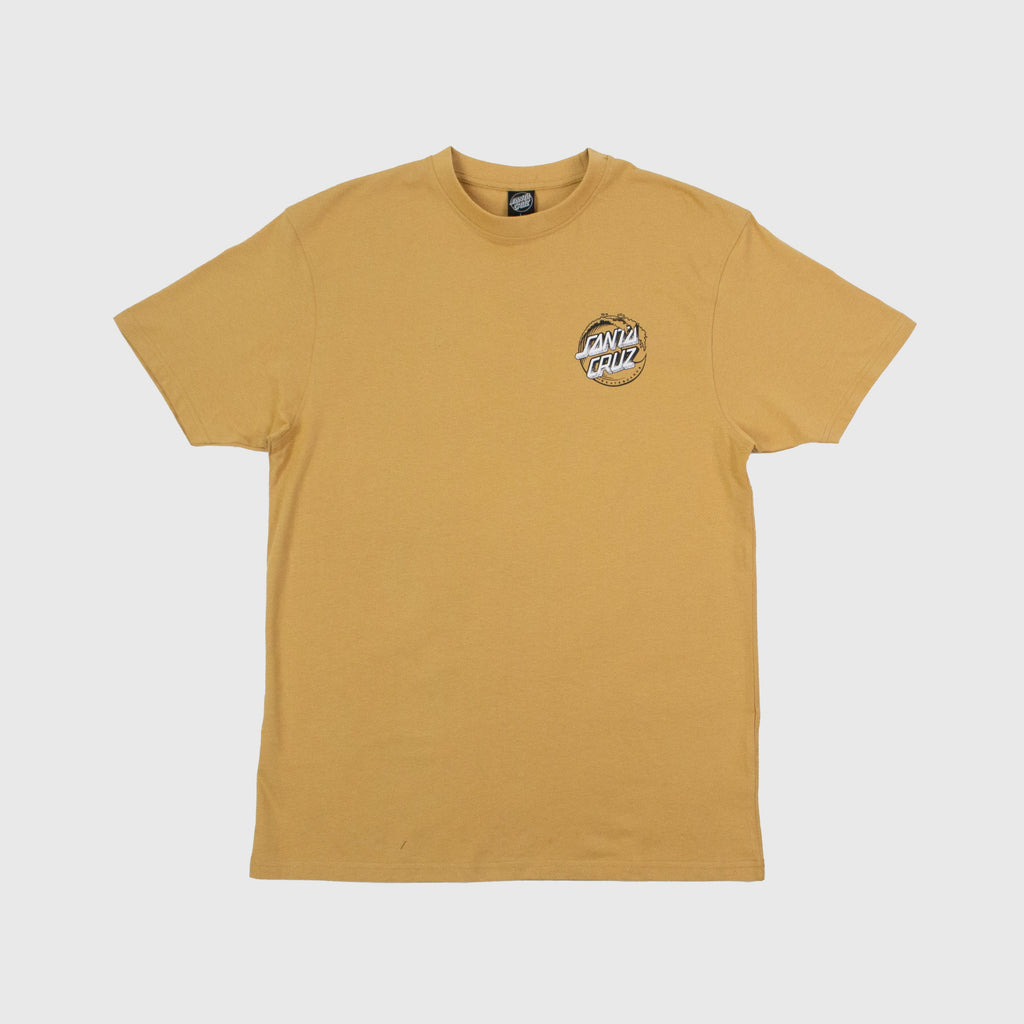 Santa Cruz Stipple Wave Dot Tee - Sand - Front