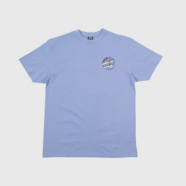 Santa Cruz Stipple Wave Dot Tee - Iris Blue - Front